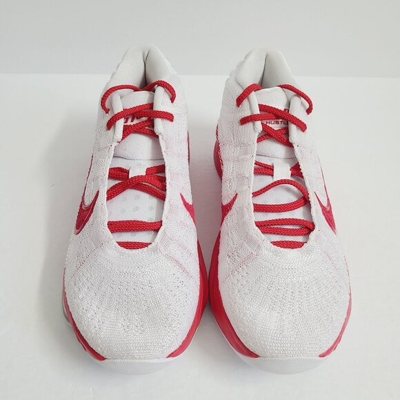 NEW Nike Air Zoom GT Hustle 3 Basketball Shoes HM0268-100 Size 8 White Red main image 6